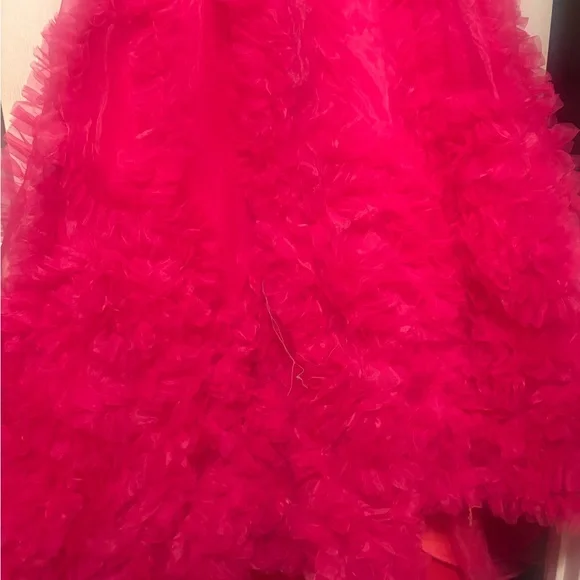 Elegant Kids Red Dress - Picture 2 of 8